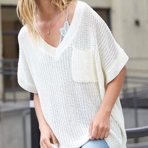 White Sand Sweater Top